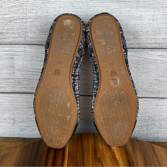 Rothy’s The Flat Tweed Round Toe Black White Cap Toe Women’s Shoe Size 8.5 - Picture 9 of 10